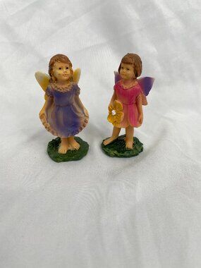 Vintage Girl Fairies Garden Set